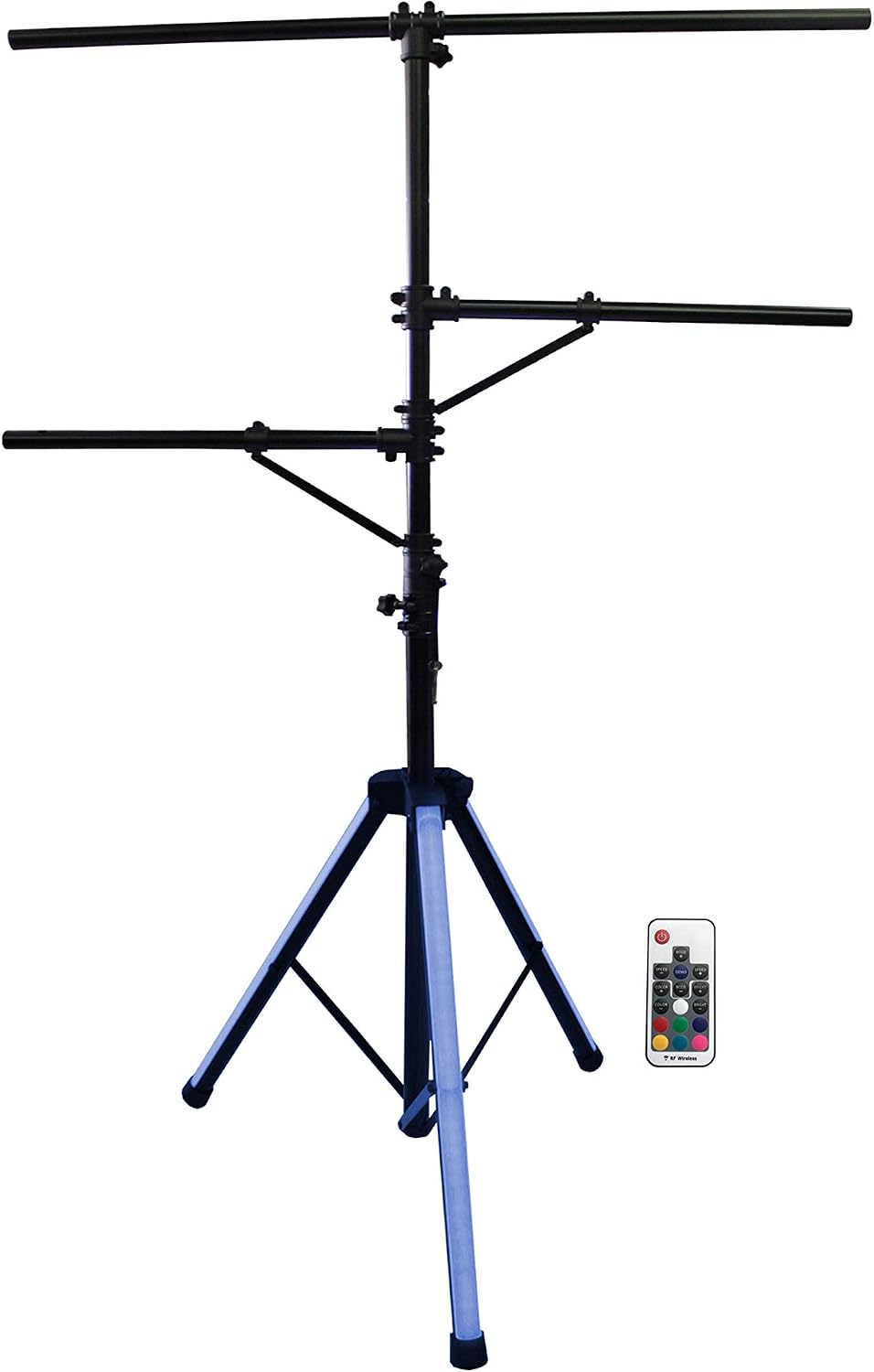Mr. Dj LS700LED Light Stand with LED lighting and IR control. Maximum height of 10 feet and 60 lbs load capacity