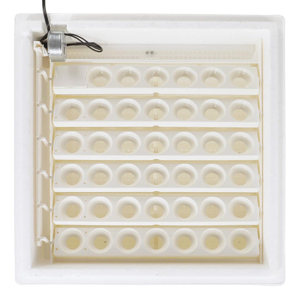 Farm Innovators 41 Egg Digital Circulated Air Incubator, Auto Turner, White