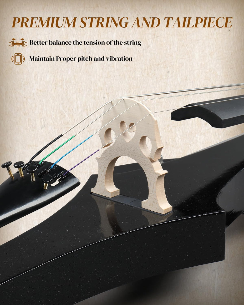 Ktaxon Electric Cello 4/4 Full Size Silent Cello (S Style)