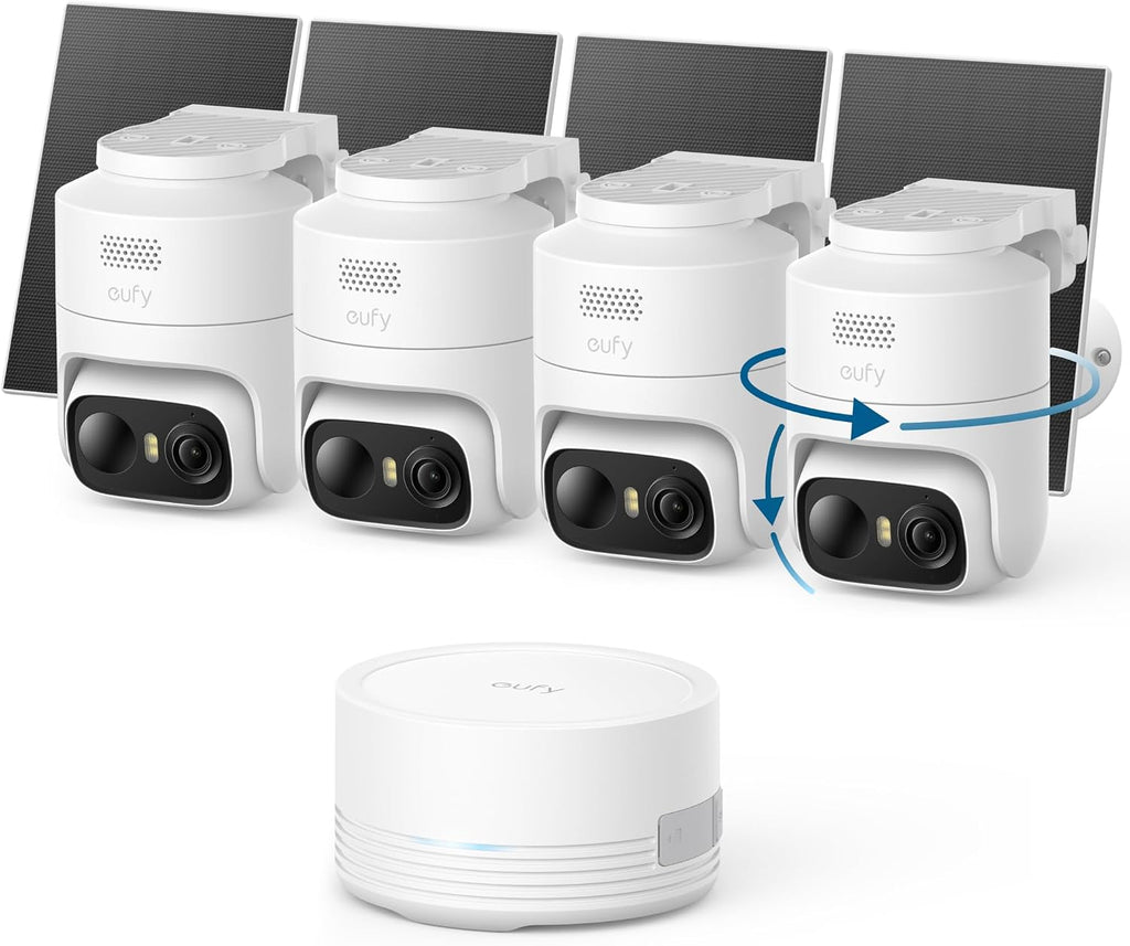 eufy Security eufyCam C37 4-Cam Kit, 360Â° Pan&Tilt Auto Tracking