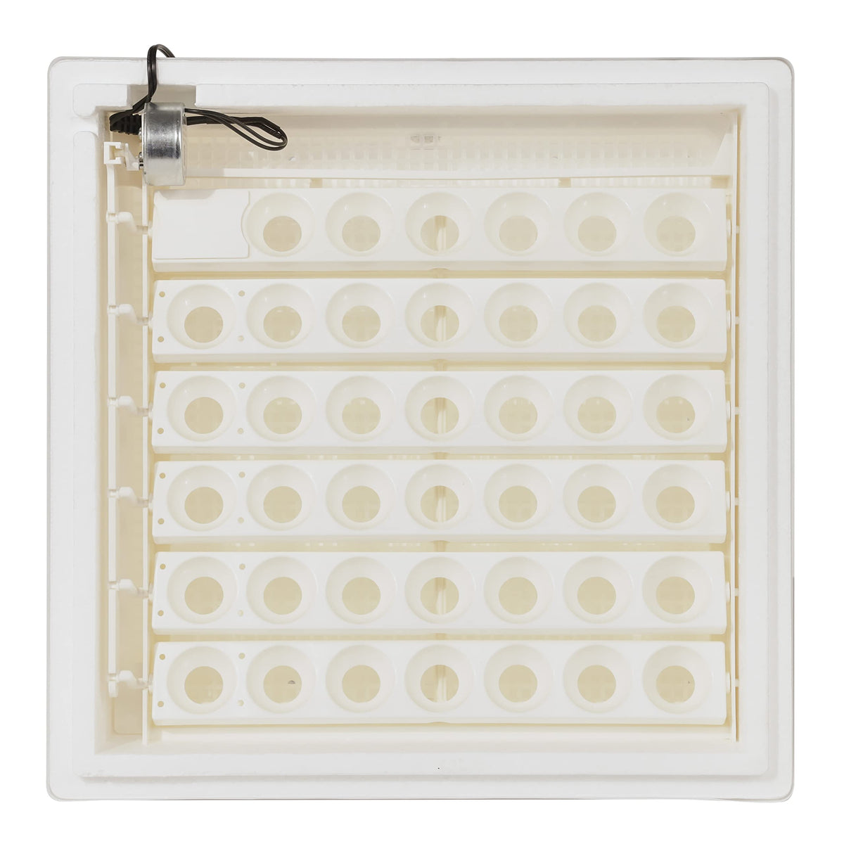 Farm Innovators 41 Egg Digital Circulated Air Incubator, Auto Turner, White