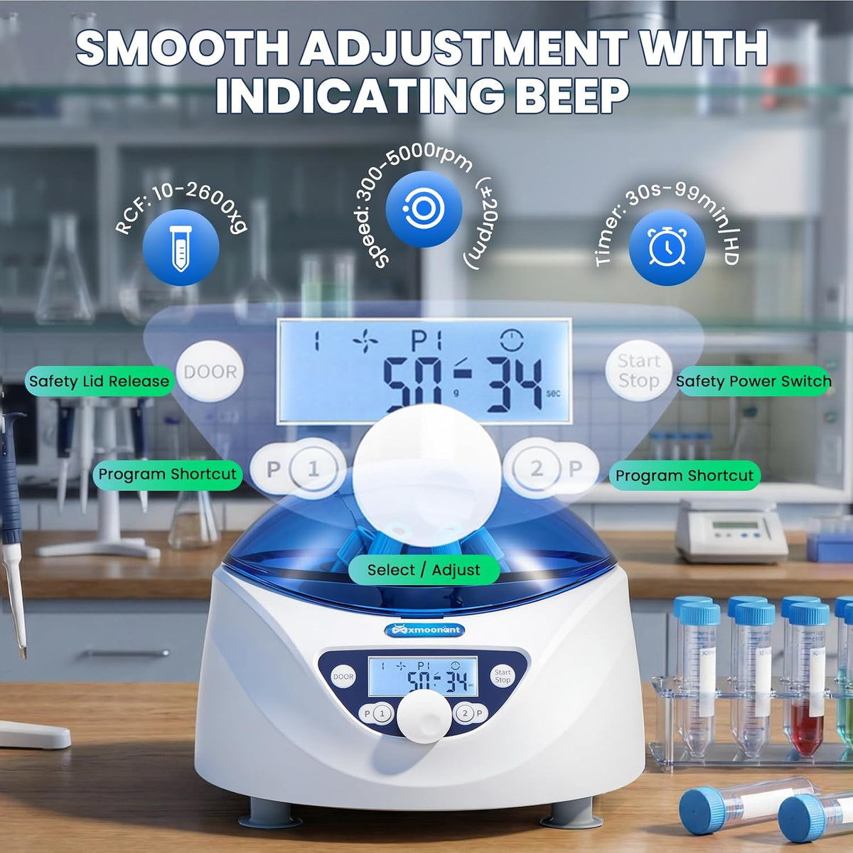Mxmoonant Centrifuge Machine, Lab PRP Benchtop Desktop Centrifuges