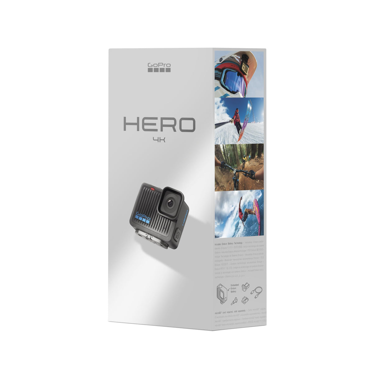 GoPro LIT Hero - Lightweight, Compact, Waterproof Action Camera with Built-in Light, 4K60 Ultra HD Video, 12MP Photo, Touch Screen, HyperSmooth Stabilization