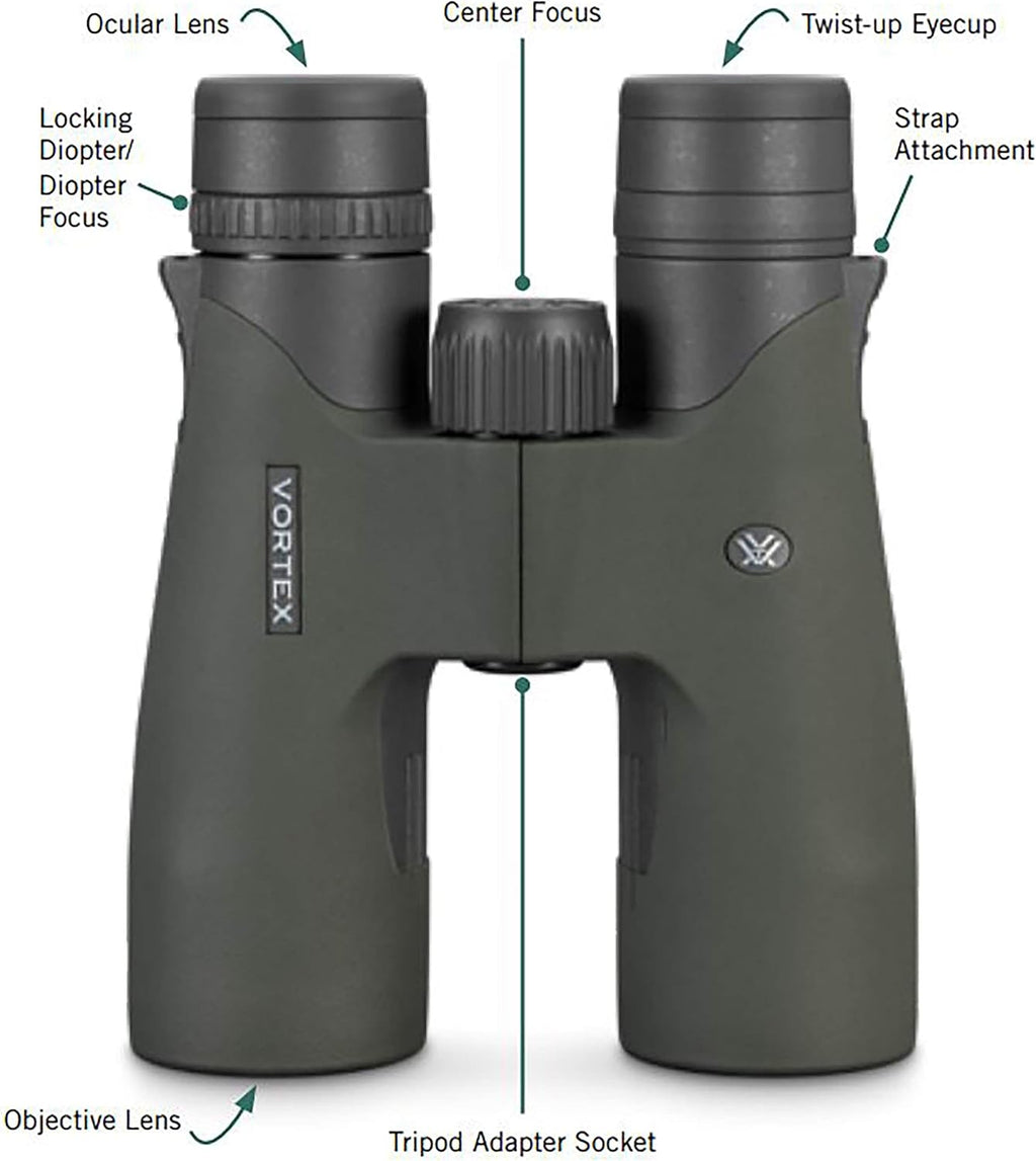 Vortex Razor UHD 18x56 Binoculars & GlassPak Pro Harness