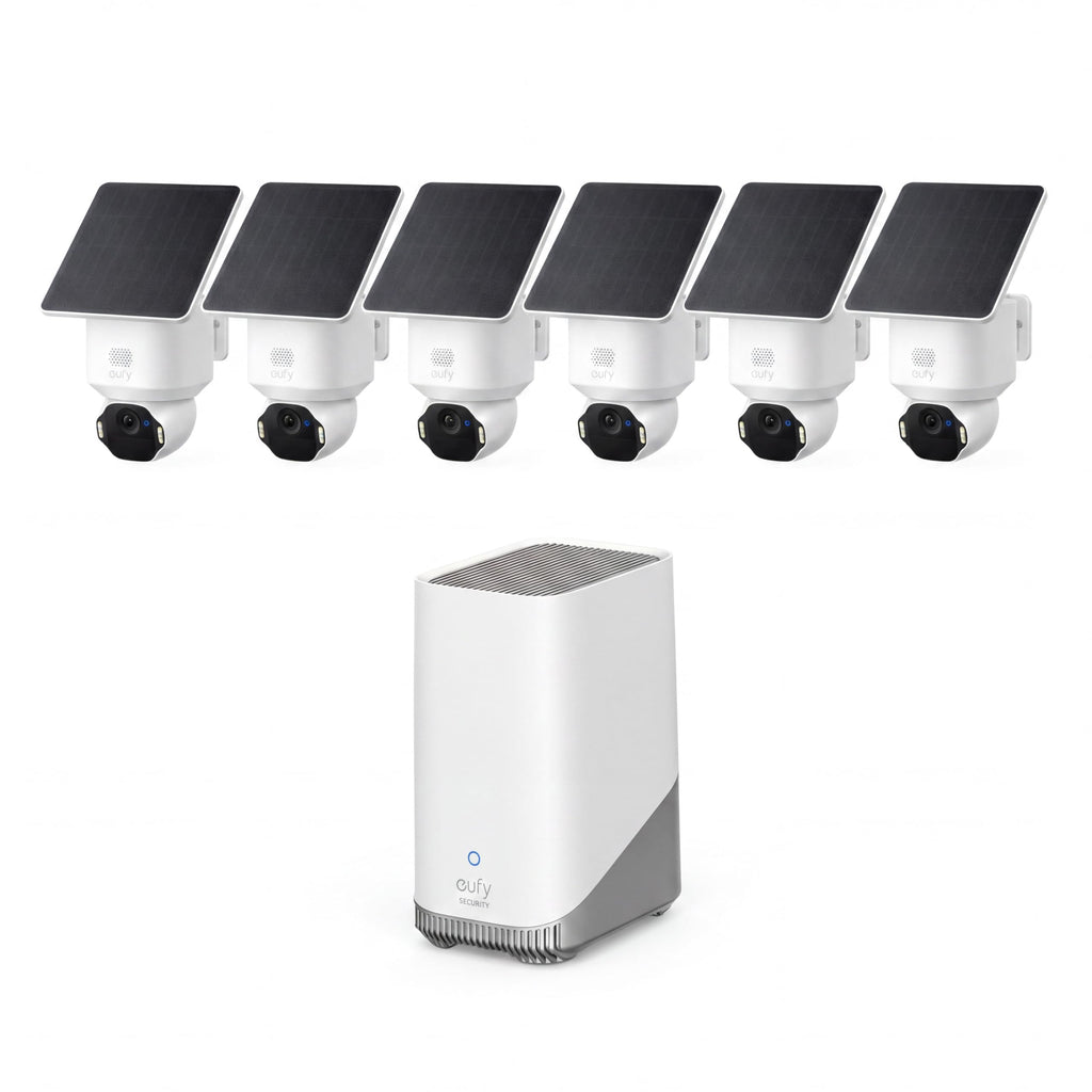 eufy Security SoloCam E42, 4-Cam Kit, 4K Solar Security Camera