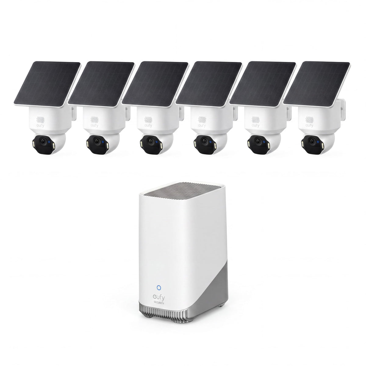 eufy Security SoloCam E42, 4-Cam Kit, 4K Solar Security Camera