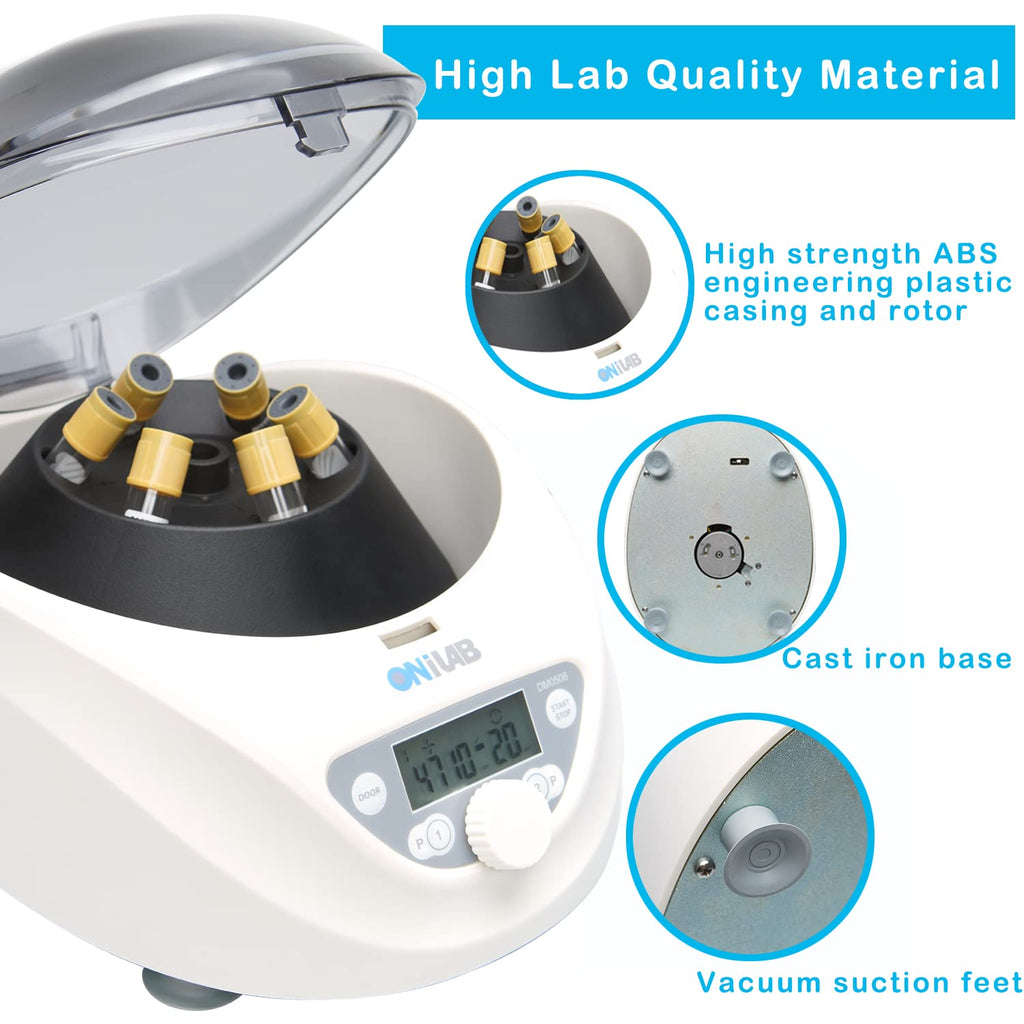 ONiLAB Benchtop Centrifuge, 6X50ml, 300-4000RPM, Max 1800Ãg