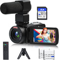 VETEK Video Camera, 1080P 30MP Camcorder IR Night Vision Vlogging Camera
