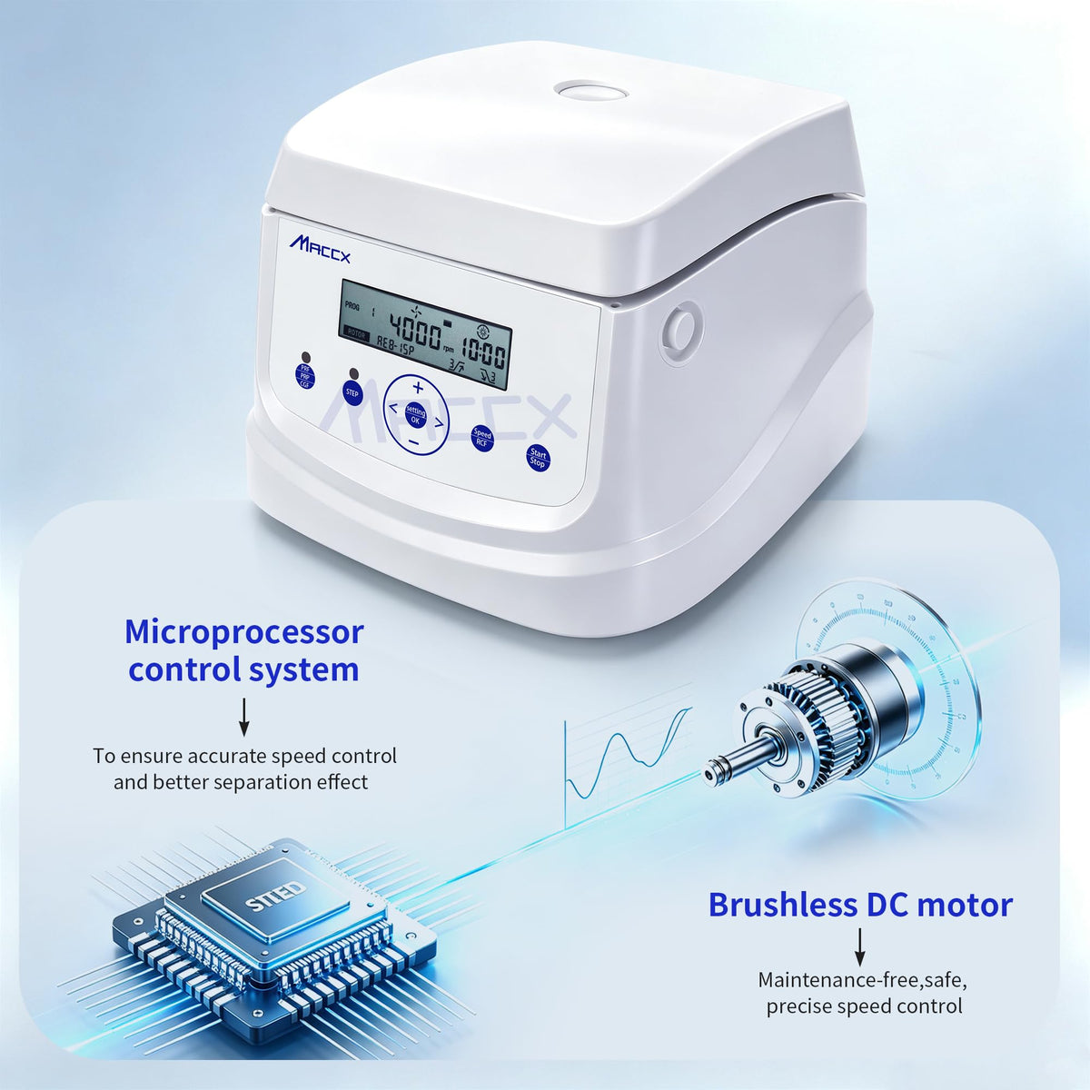 Lab PRP PRF Benchtop Low Speed Centrifuge Machine,300-5000RPM