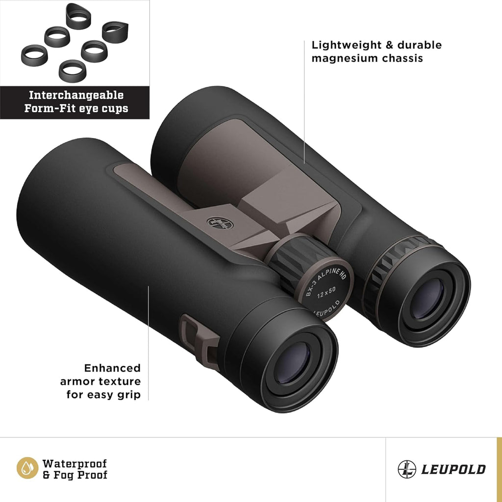 Leupold BX-3 Alpine HD Binoculars, 12x50mm (187992)