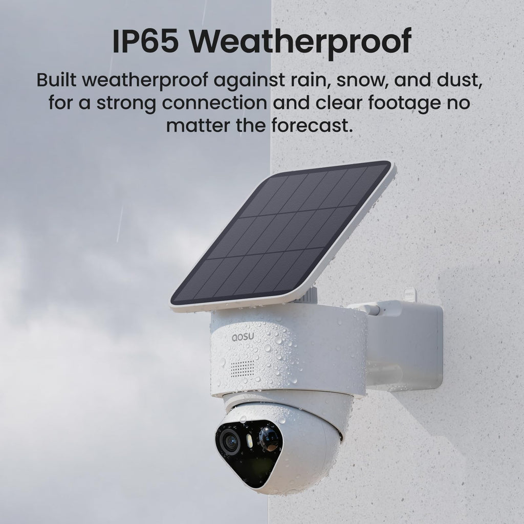 aosu T2 Ultra 4K Security Camera Wireless Outdoor, 360Â° AI Triple Detection