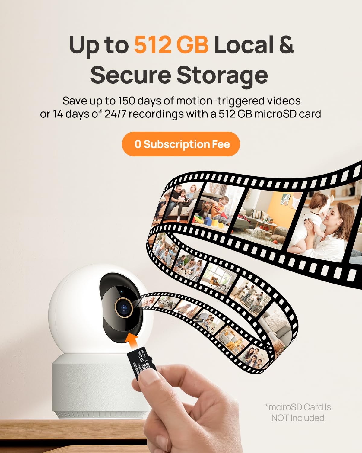 Anona 4K UHD Indoor Camera, Pet/Dog/Baby Security Camera with Phone App, 360Â°Pan-Tilt, 2.4G/5G Dual-Band Wi-Fi 6, Auto-Tracking, Person/Pet/Baby Crying Detection, Privacy Mode, Two-Way Audio, 4 Pack