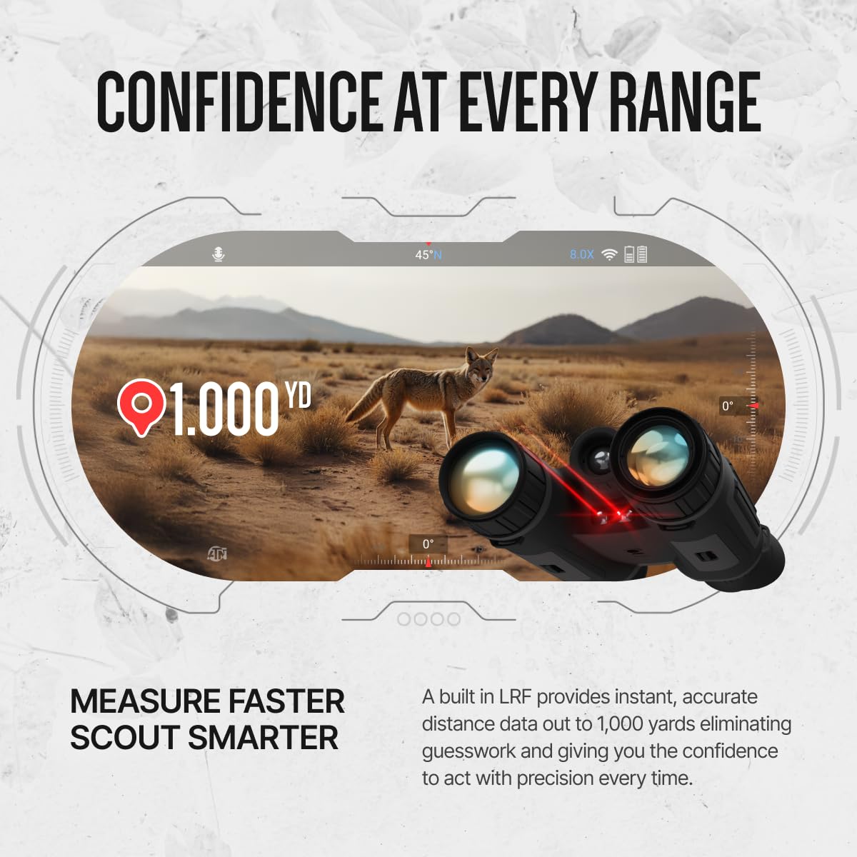 ATN Binox 6 Dual Thermal Imaging Binoculars, 640x512, Laser Rangefinder