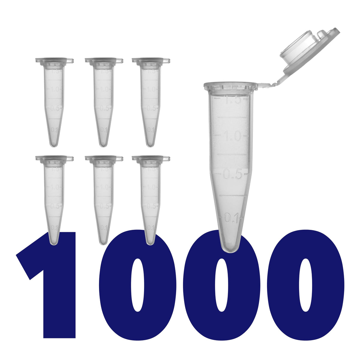 Kashi Scientific 50mL Self Standing Centrifuge Tubes with Screw Cap Lid, Lab Grade Polypropylene Plastic, Skirted, Printed Graduation, Write-on Spot [50mL Self-Standing, 500]