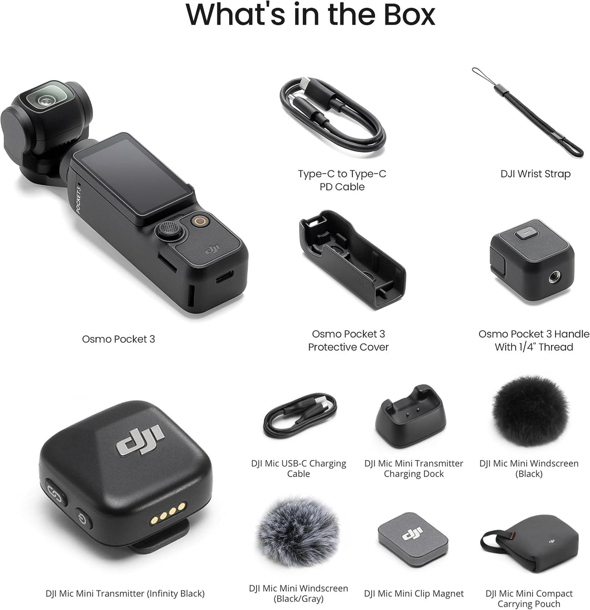 DJI Osmo Pocket 3 Vlogging Camera DJI Osmo Pocket 3 Vlog Bundle