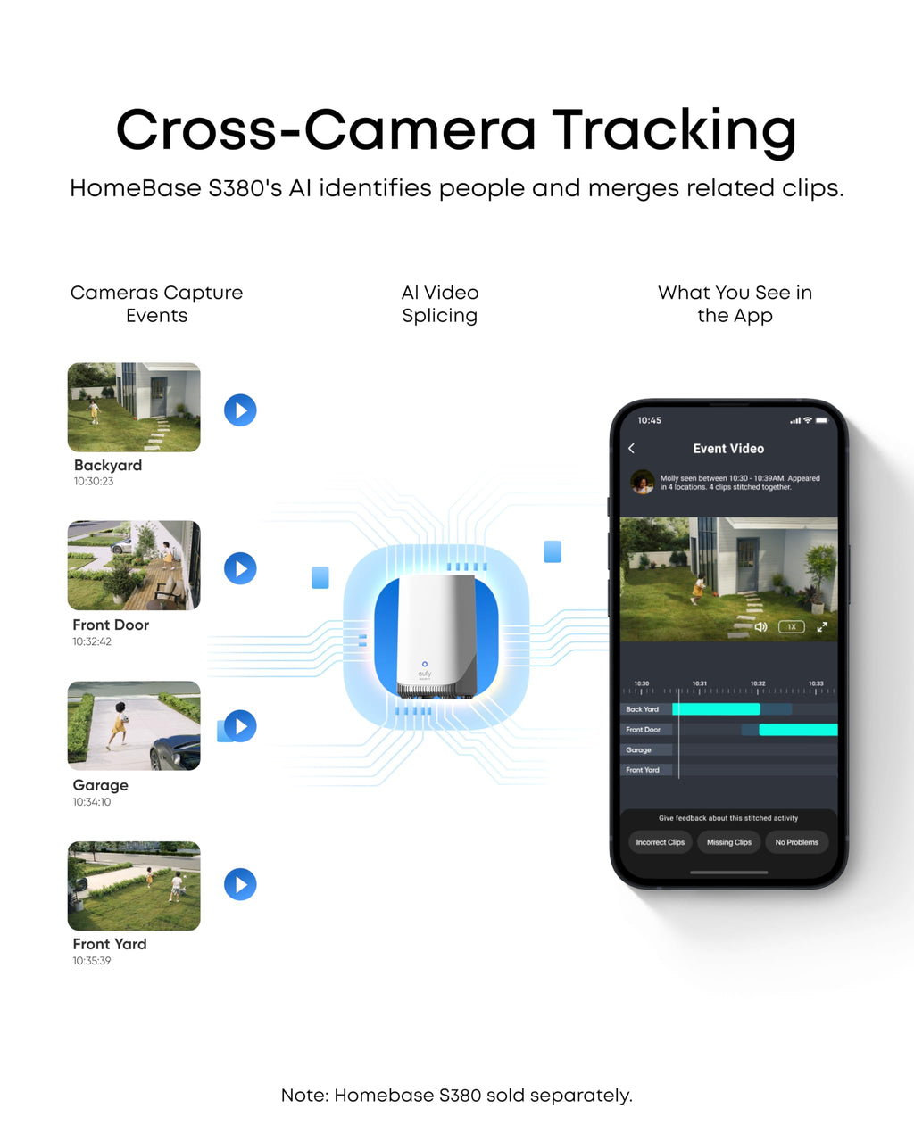 eufy Security SoloCam E42, 4-Cam Kit, 4K Solar Security Camera