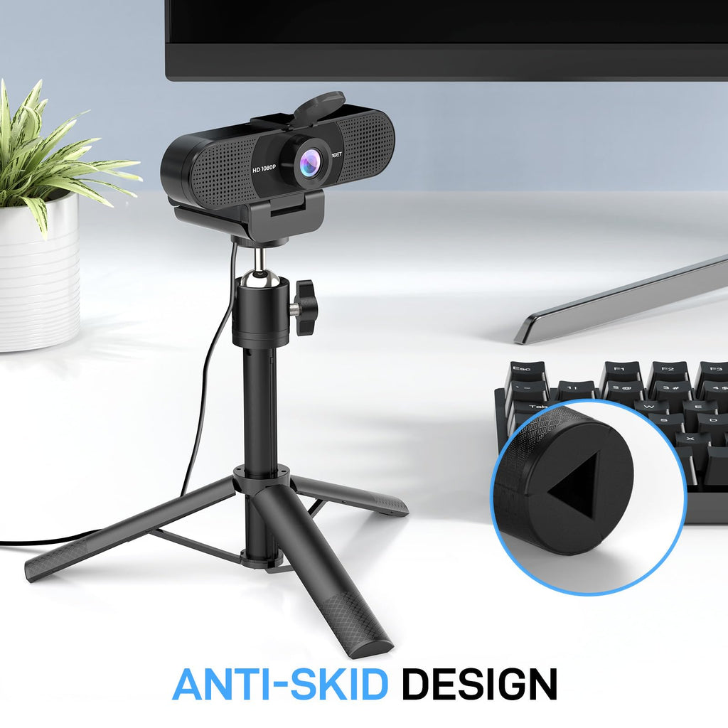 EMEET C960 Ultra 4K Webcam for Mac & PC, 1/1.5" Large Sensor, Metal Body