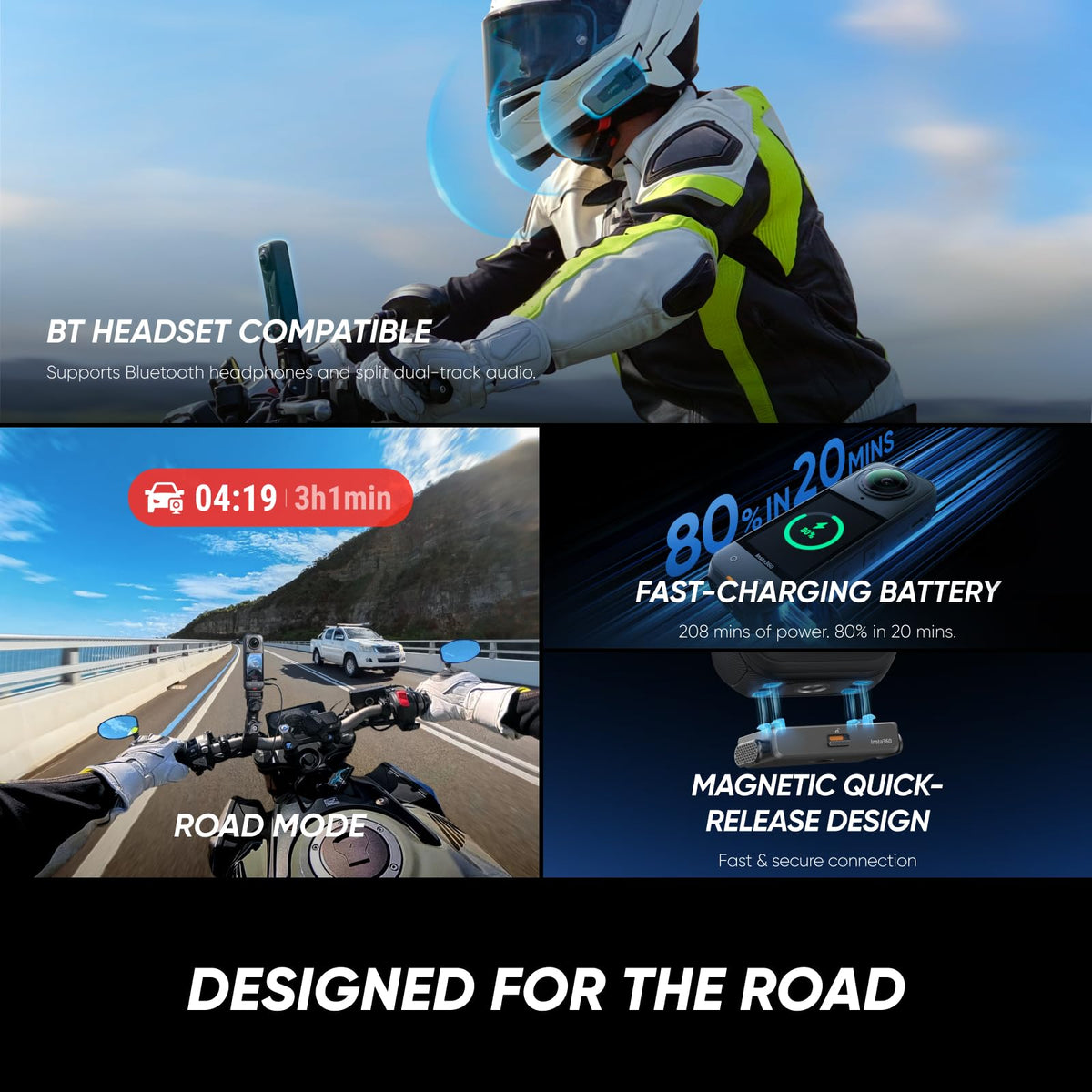 Insta360 X5 - Waterproof 8K 360Â° Action Camera, Leading Low Light, Invisible Selfie Stick Effect, Rugged and Replaceable Lens, 3-Hour Battery, Built-in Wind Guard, Stabilization, Triple AI Chip Design