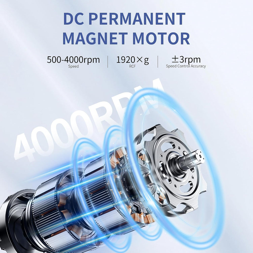 Centrifuge Machine LCD 8x10ml/15ml 4000RPM 1920Ãg RCF Timer 99min99s