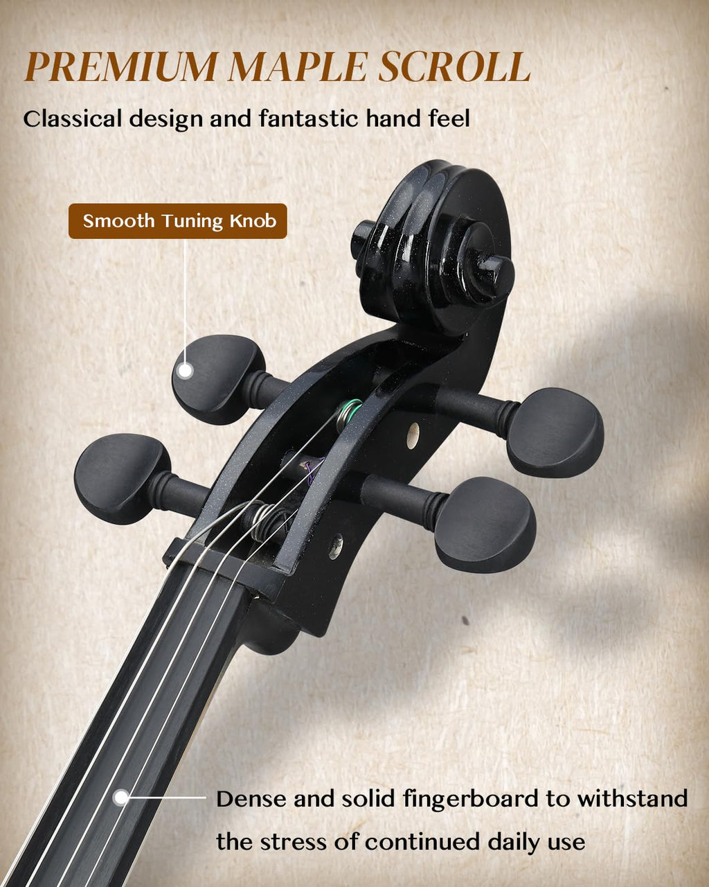 Ktaxon Electric Cello 4/4 Full Size Silent Cello (S Style)