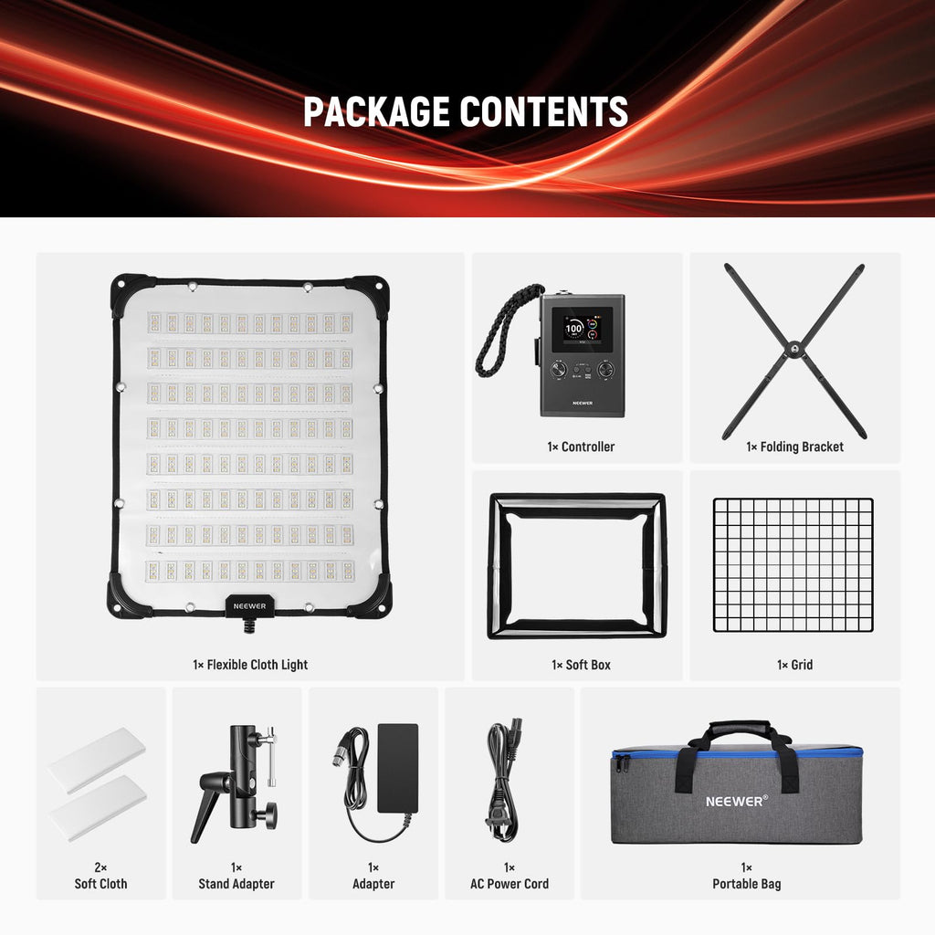 NEEWER 660 PRO RGB LED Video Light with App Control/Barn Door/U Bracket