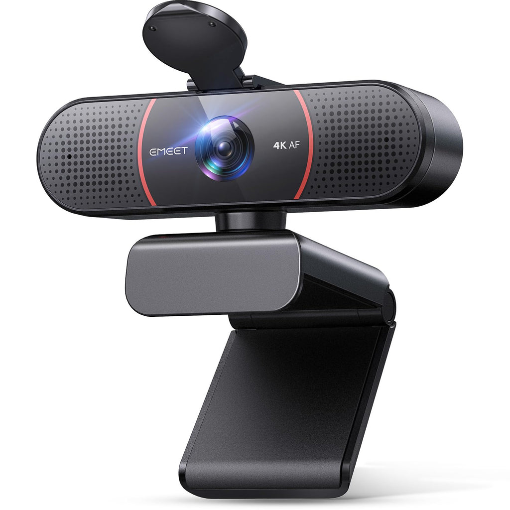 EMEET C960 Ultra 4K Webcam for Mac & PC, 1/1.5" Large Sensor, Metal Body