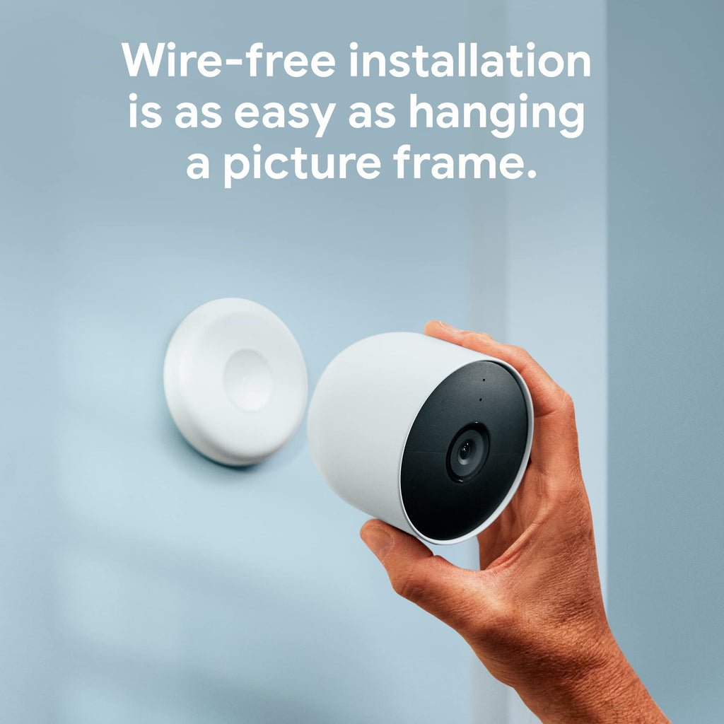 Google Nest Cam with Floodlight - Outdoor Camera - Floodlight Security Camera, White, 1 Count (Pack of 1)