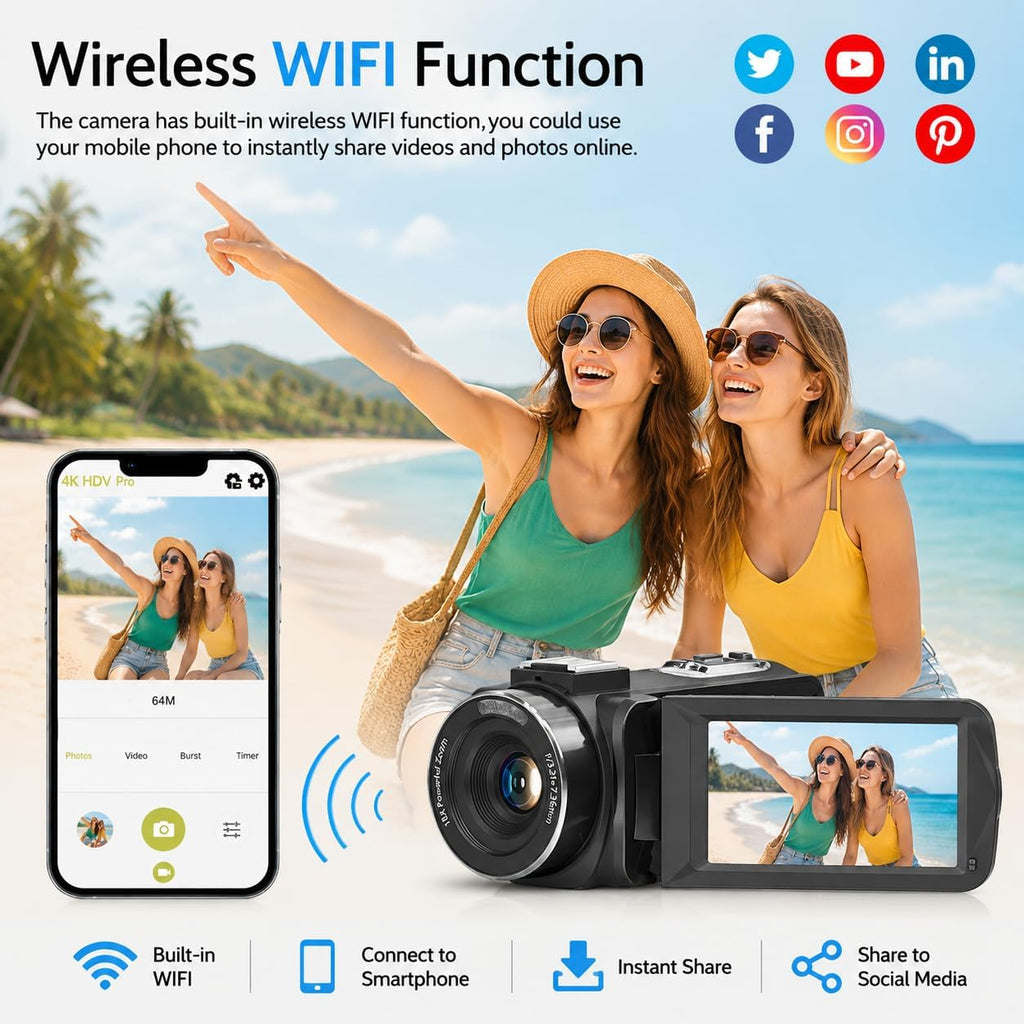 8k Video Camera Camcorder vlogging Camera