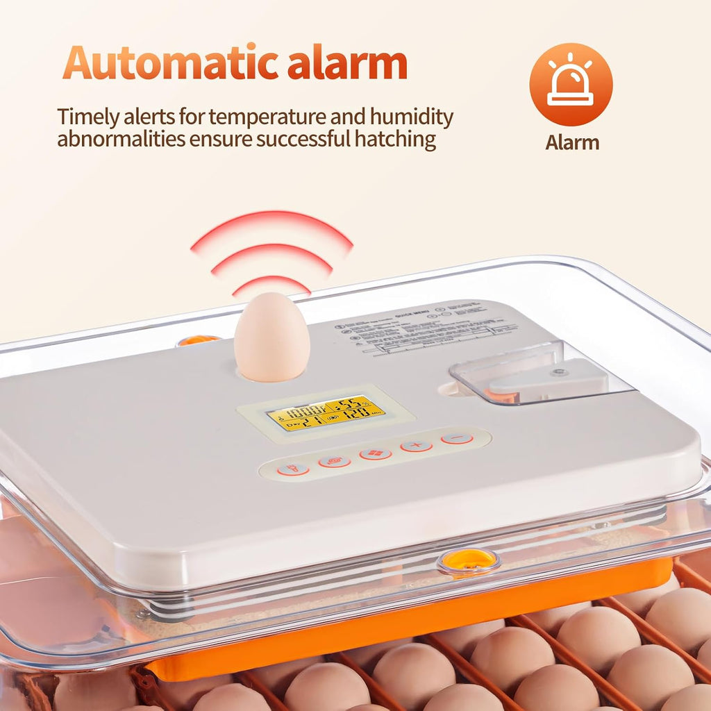 SmarketBuy 56 Egg Incubators for Hatching Eggs, Automatic Egg Turning and Humidity Temperature Control, Egg Candler, 360Â° Viewing Incubator for Hatching Chicken, Ducks, Goose, Quail