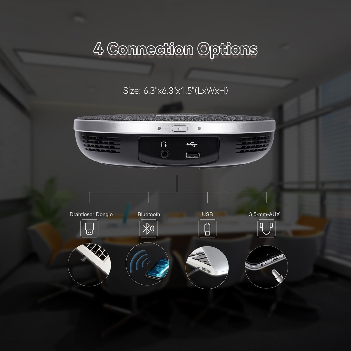 TONGVEO 3X Optical Zoom PTZ Camera AI Auto-Tracking HDMI USB 3.0 1080P 60fps Wide-Angle for Video Conference Business Meeting Live Streaming Online Learn with Zoom YouTube Teams OBS and More