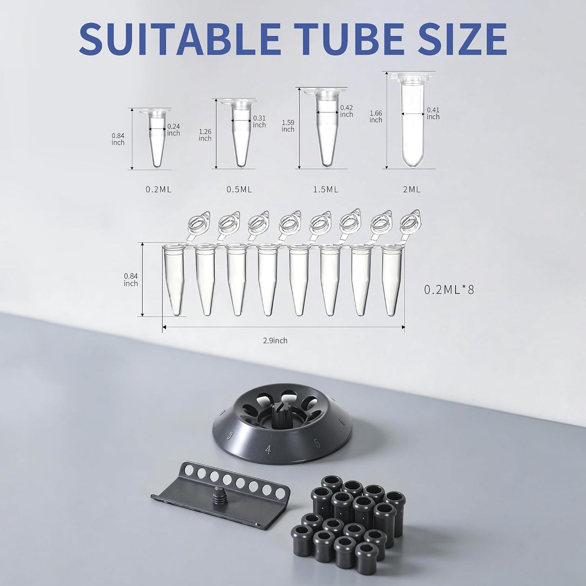 Mini Centrifuge Machine for Microtubes LCD 1000-10000RPM 5600Ãg RCF