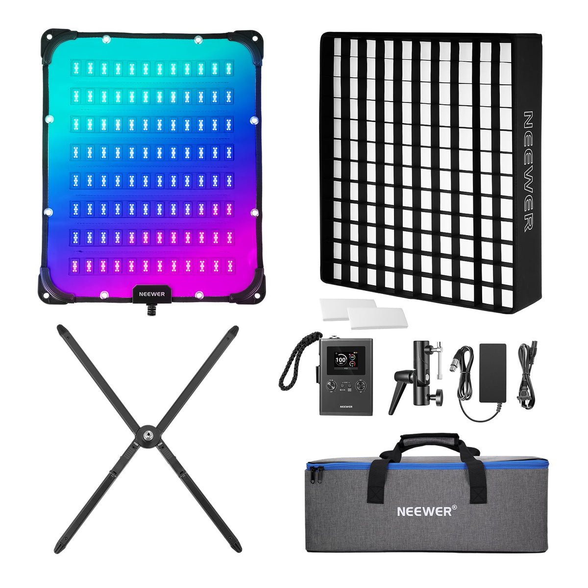 NEEWER 660 PRO RGB LED Video Light with App Control/Barn Door/U Bracket