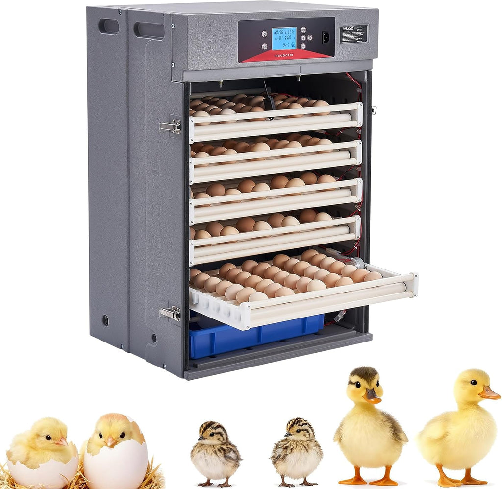 VEVOR 400 Egg Incubator, Poultry Incubator Cabinet with Automatic Eggs Turning, Temperature & Humidity Control, Heating & Cooling Egg Hatcher, Commercial Incubators for Hatching Chicks Ducks Goose