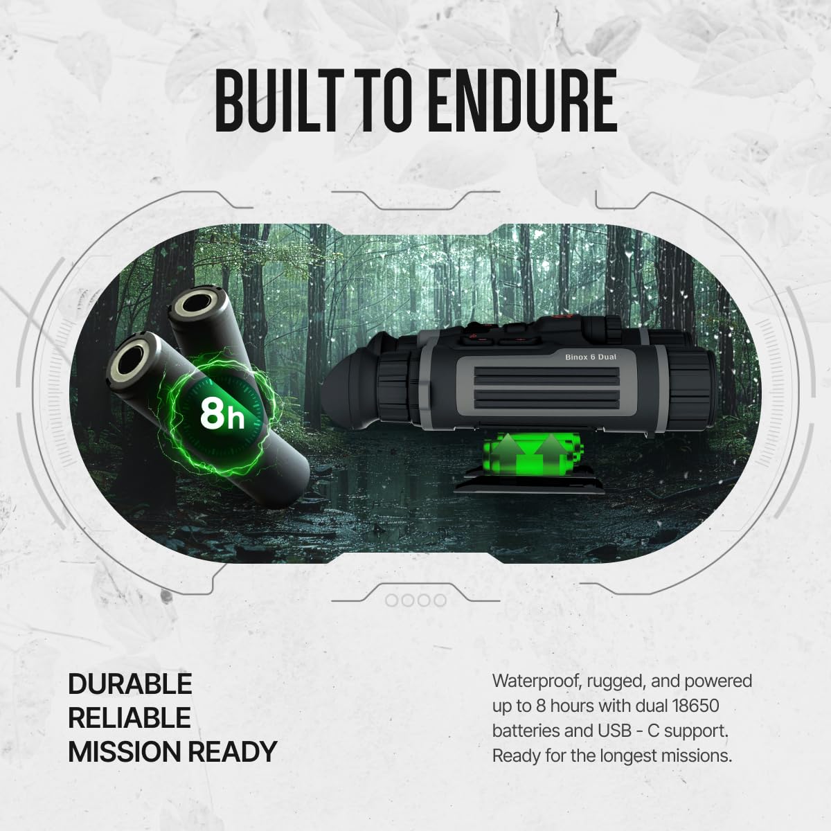 ATN Binox 6 Dual Thermal Imaging Binoculars, 640x512, Laser Rangefinder