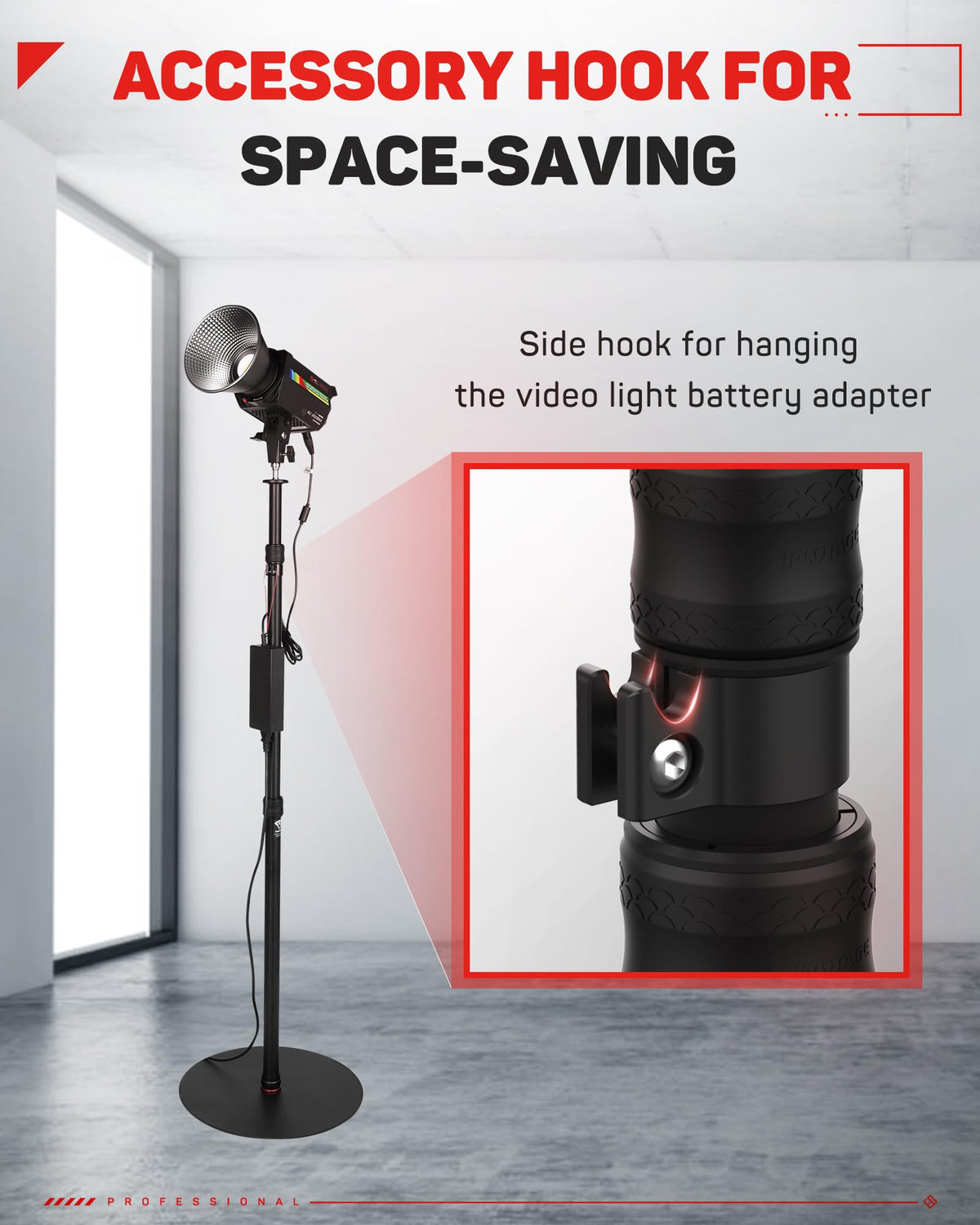 IFOOTAGE RB-A400 Round Base Light Stand Monopod 79" 2 Pack