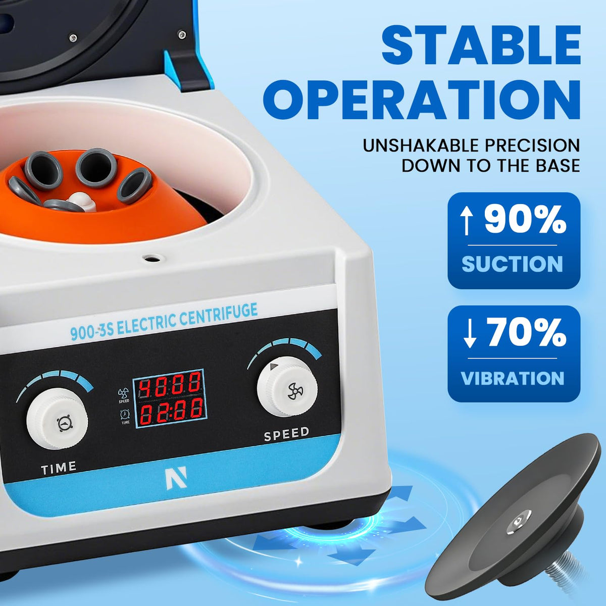 NEWTRY Centrifuge Machine, Electric Desktop Benchtop Lab Centrifuges