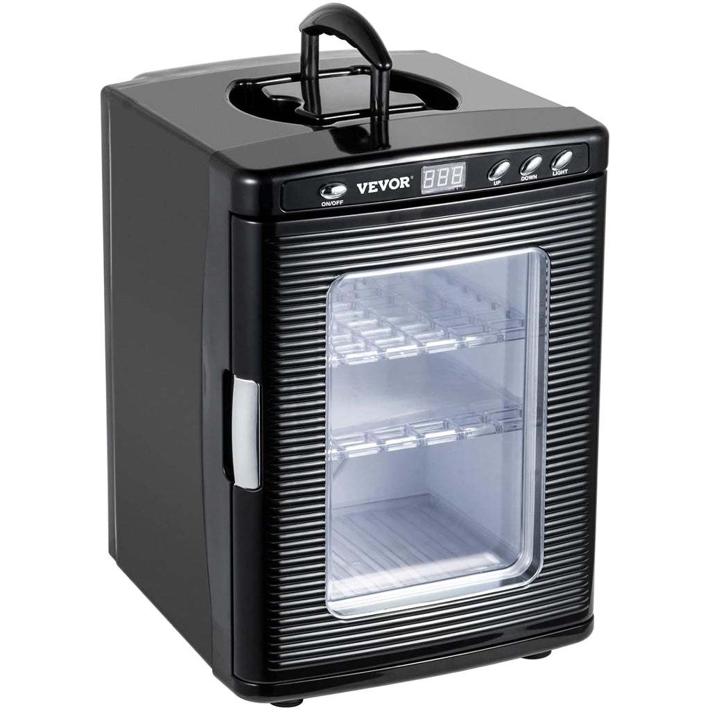 Happybuy Black Reptile Incubator 25L Digital Incubator for Small Reptiles with Cooling and Heating 5-42C