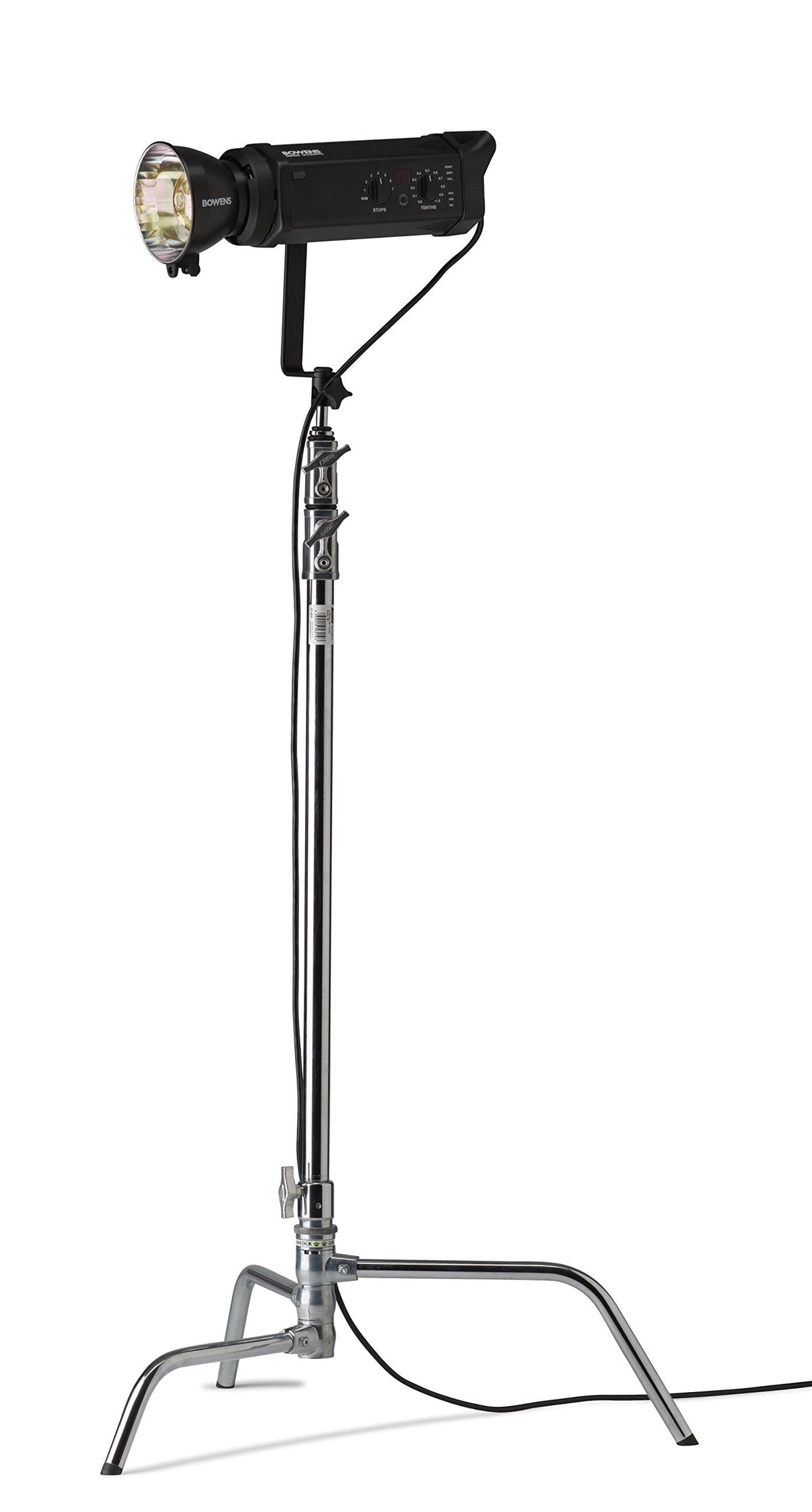 Kupo 20" C-Stand Turtle Base Kit Professional Grip Stand with 2.5" Grip Head and 20" Grip Arm, Heavy-Duty Steel Construction for Photography and Video Lighting - Silver (KS704512)