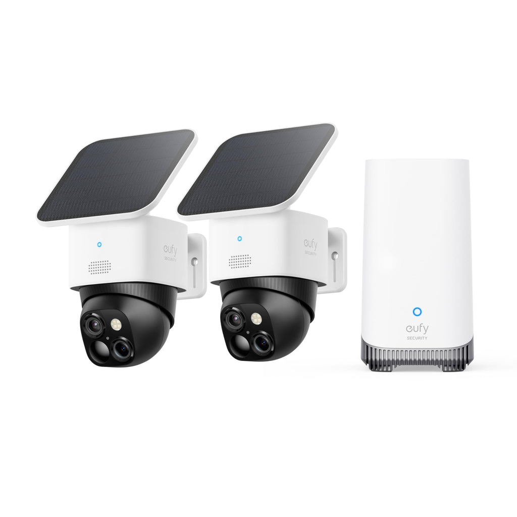 eufy Security SoloCam S340, 3K Dual-Lens Solar Security Camera