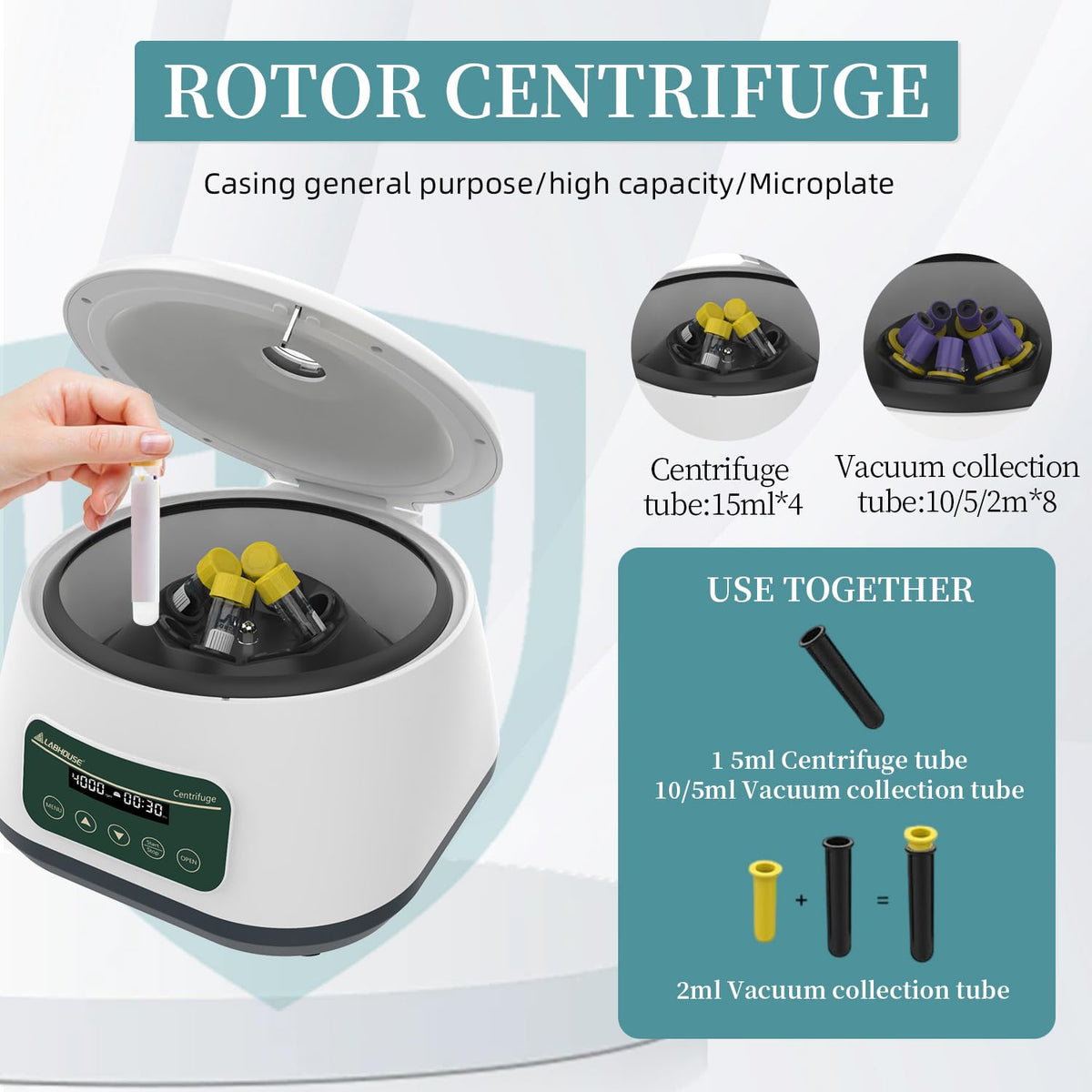 LC-6D PRP PRF Centrifuge Machine, 300-5000rpm, 2600Ãg, Plasma