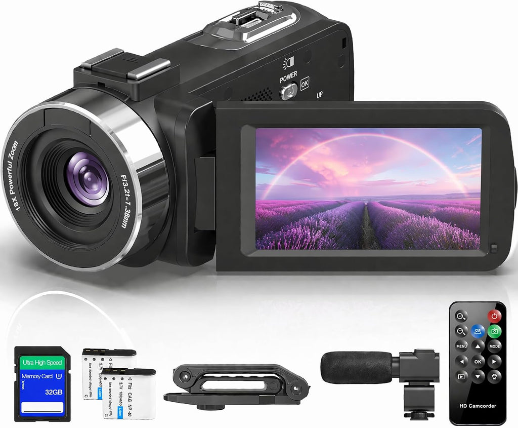 4K HD 80MP Camcorder Video Camera Vlogging Camera for YouTube