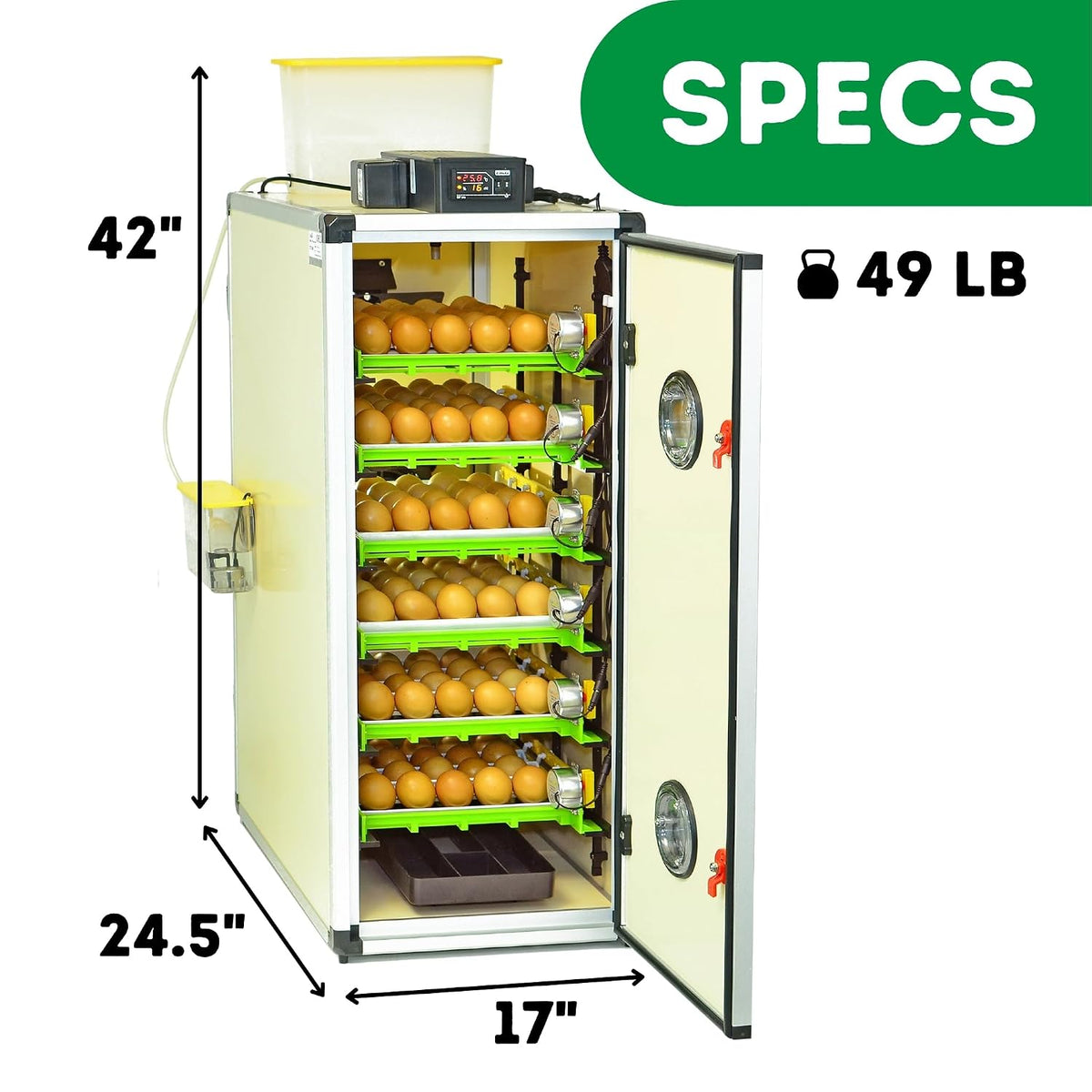Hatching Time Incubators for Hatching Eggs, CT180SH Egg Setter & Hatcher