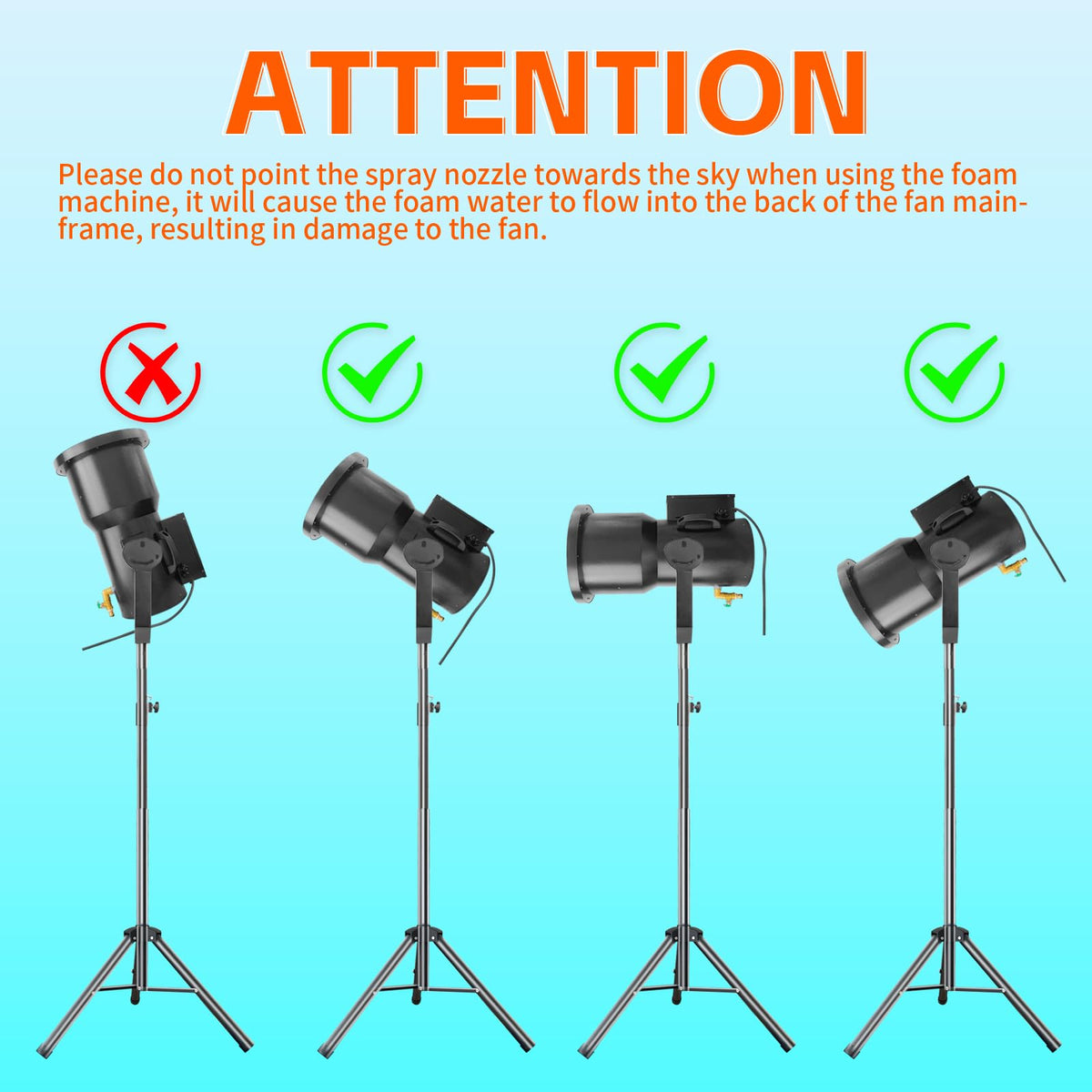 Foam Machine for Party with Fully Automatic Head Swing & Adjustable Height, Party Foam Machine with 9 LED Lights, Foam Cannon for Garden, Pool, Indoor, Birthdays, Celebrations, and Backyard Events