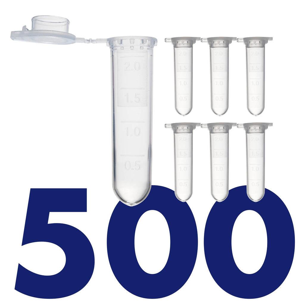 Kashi Scientific 50mL Self Standing Centrifuge Tubes with Screw Cap Lid, Lab Grade Polypropylene Plastic, Skirted, Printed Graduation, Write-on Spot [50mL Self-Standing, 500]