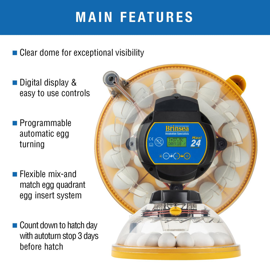 Brinsea Mini II Advance Incubator with Automatic Turner for Hatching 7 Eggs