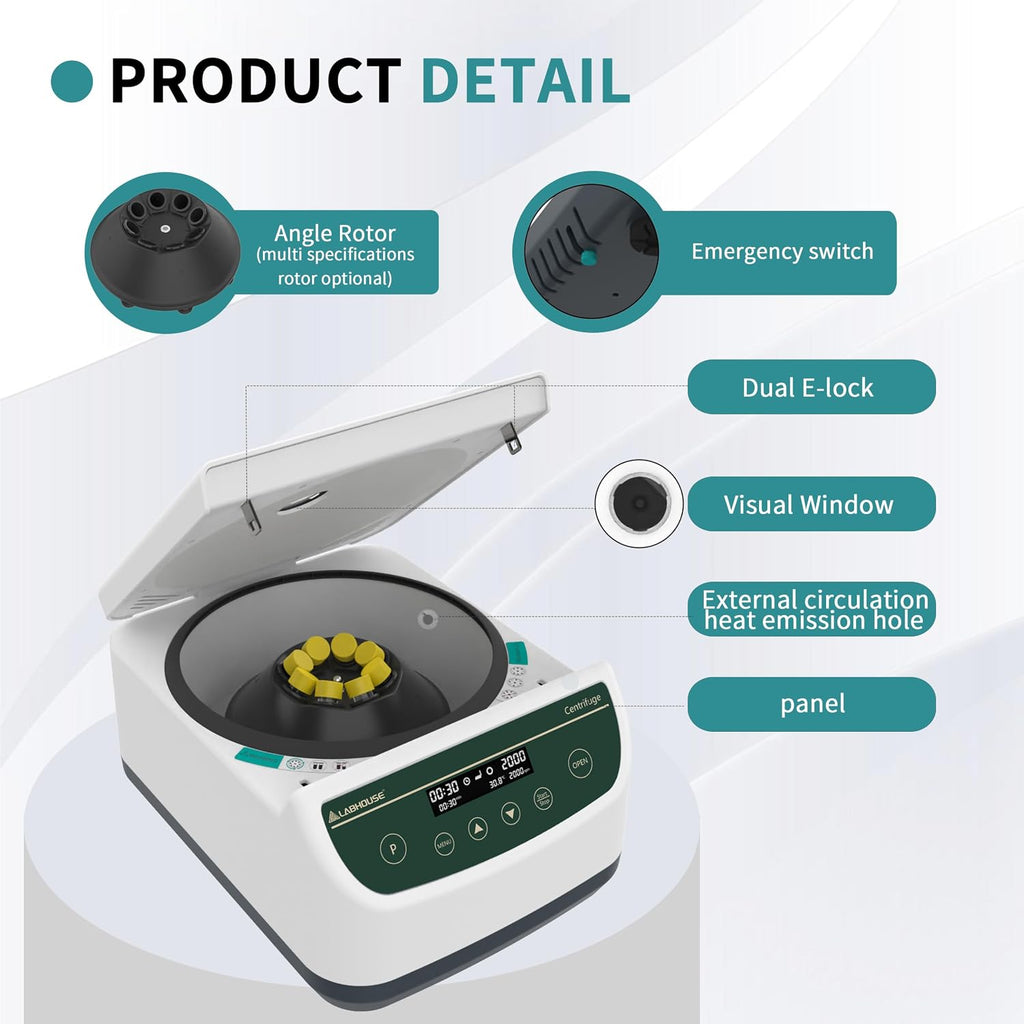 LC500-8 PRP PRF Centrifuge Machine, 500-4000rpm, 1967Ãg, Plasma