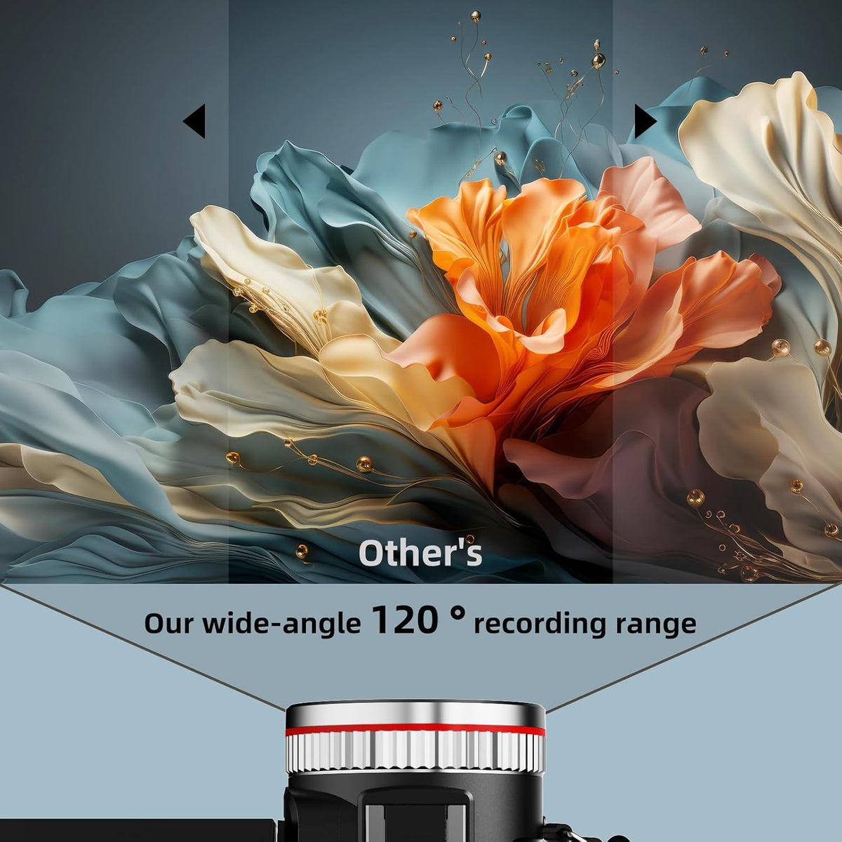 4K Wedding Camcorder, 64MP UHD Vlogging Camera with Wireless Lavalier Microphone, 120Â° Wide Angle 18X Digital Zoom, Remote, 64GB Card & 2 Batteries, for Family Wedding Memories