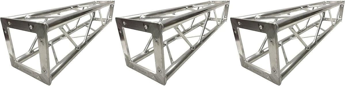 3x 3.28ft Lighting Square Aluminum Bolted Truss 10' span Stand Universal DJ