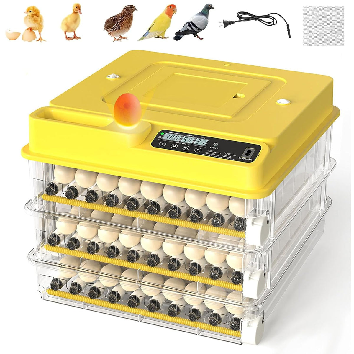 New 216 Egg incubators for Hatching Eggs with Automatic Turning
