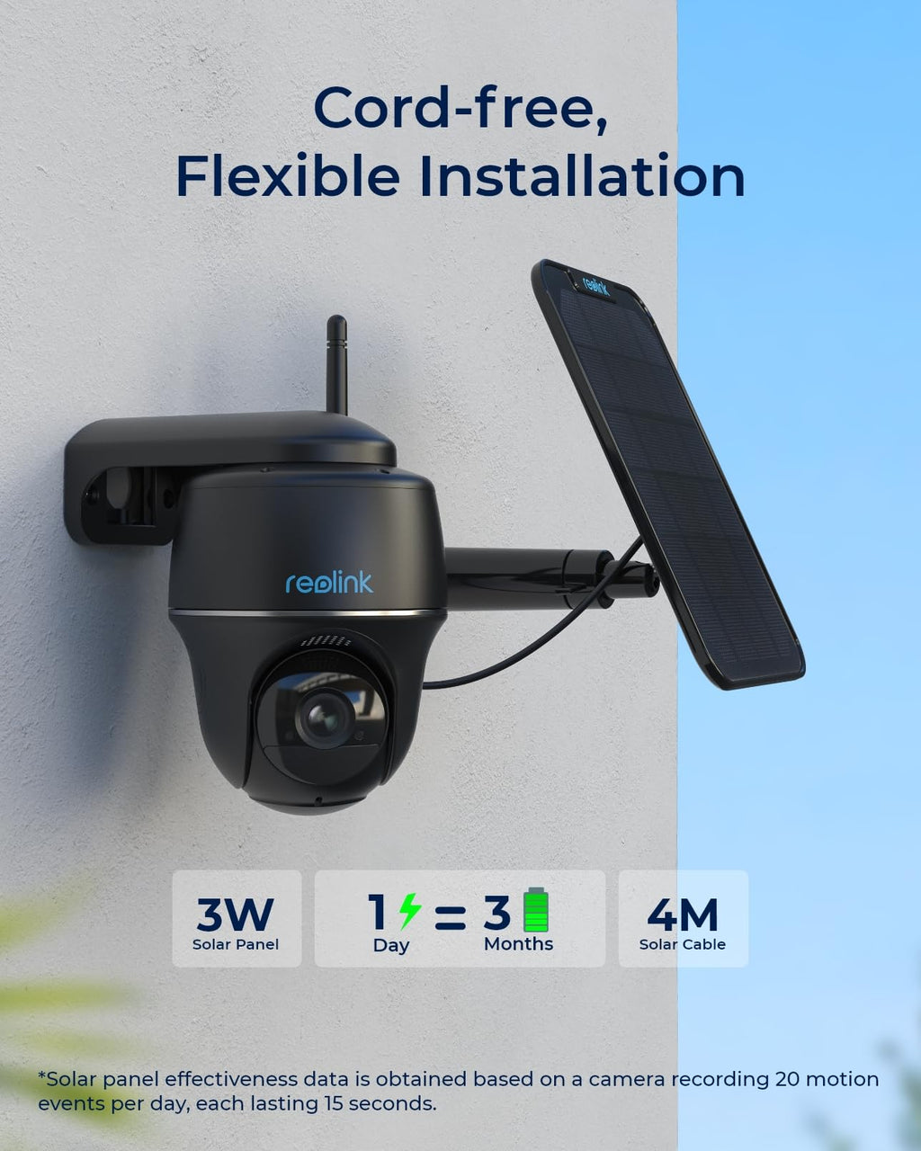 REOLINK Argus PT Ultra First 4K Solar Security Cameras Wireless Outdoor